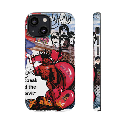 “Speak of the Devil” – Britpop meets Prince of Hell Phone Case