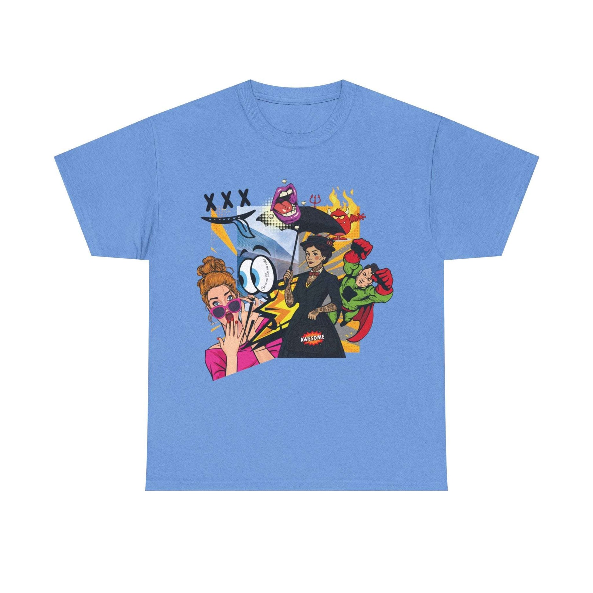 "Cartoon Chaos – Pop-Art T-Shirt Explosion"