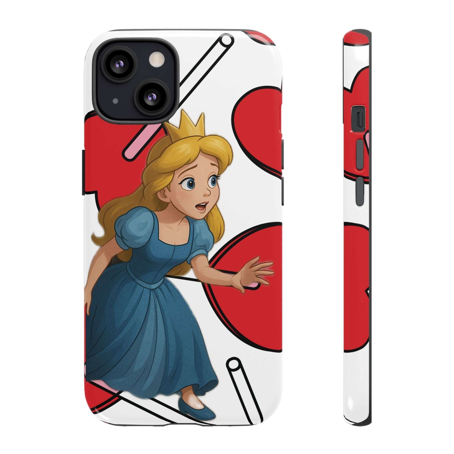 "Verwunschene Prinzessin – Handyhülle im Märchen-Hearts Look"