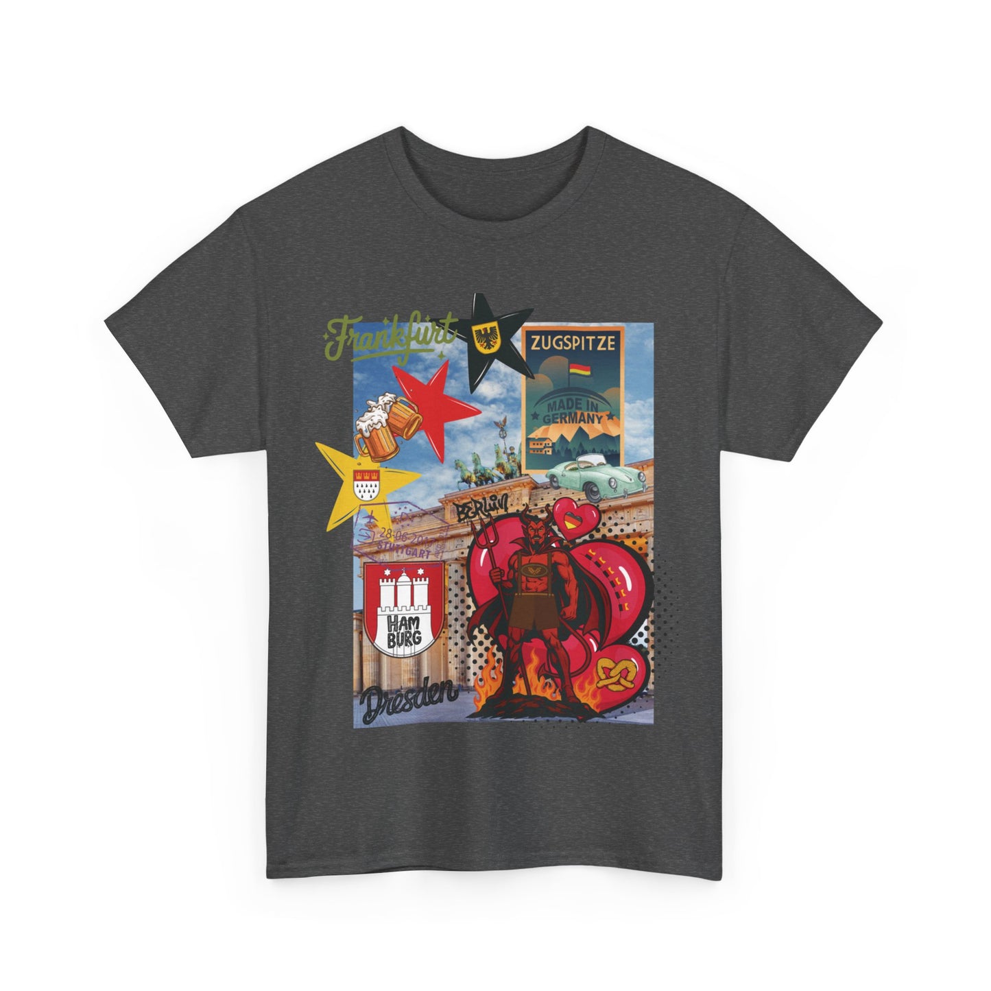 „Deutschland Pop-Art Collage – Urban Street Style T-Shirt“