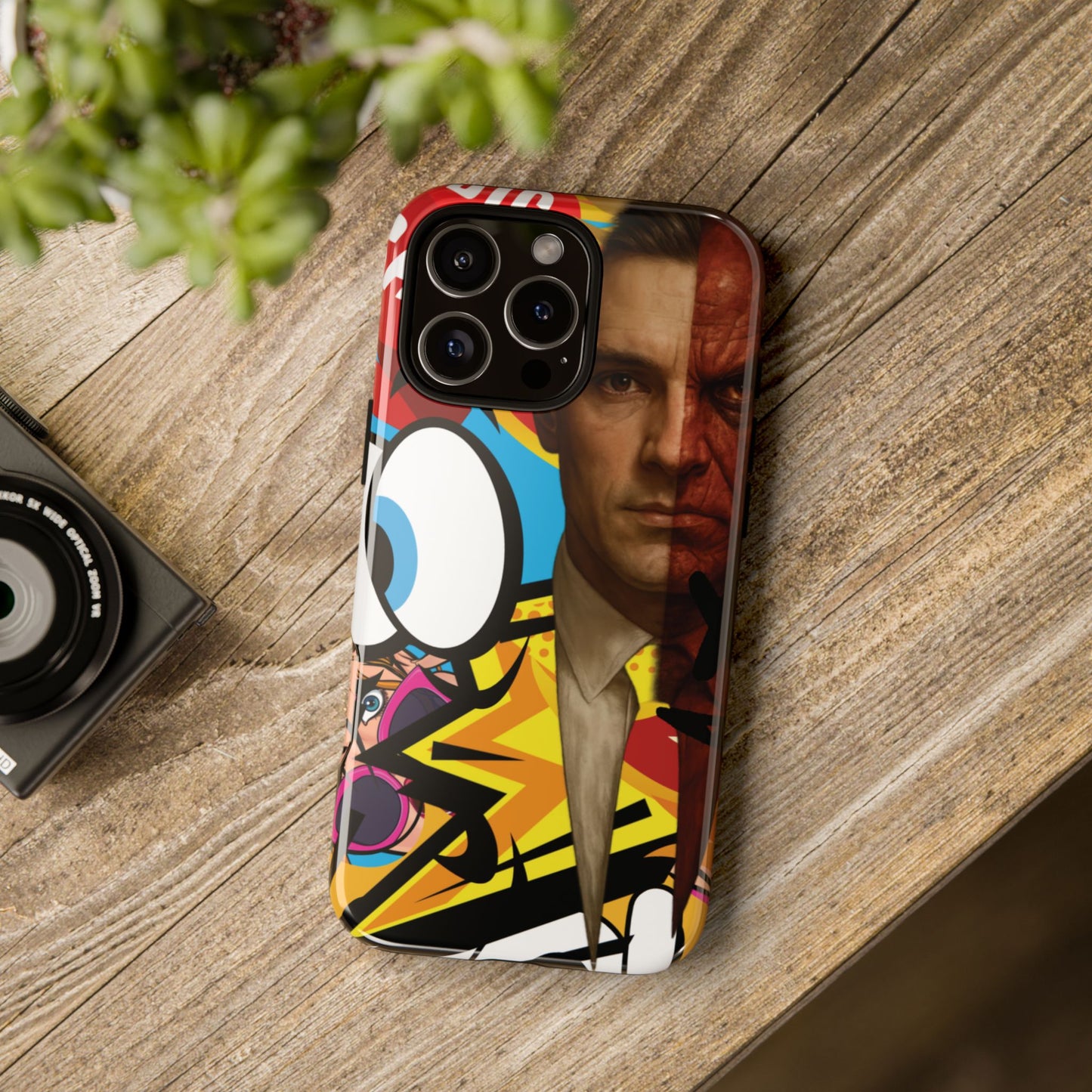 "Between Madness &amp; Temptation" – Devilishly good Pop Art phone case