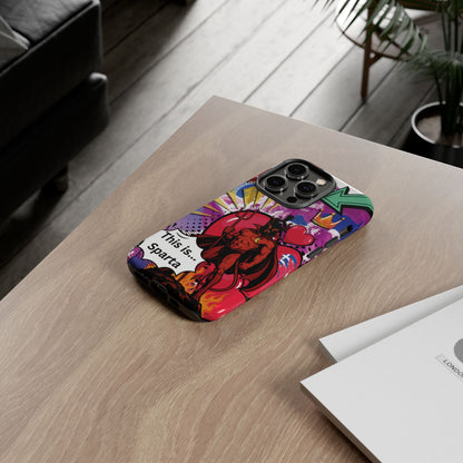 🔥 „To jest Sparta!” – Etui na telefon Pop Art Devil
