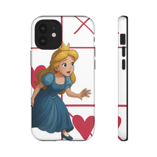 Handyhülle "Verwunschene Prinzessin – Handyhülle im Märchen-Tic-Tac-Toe Look"