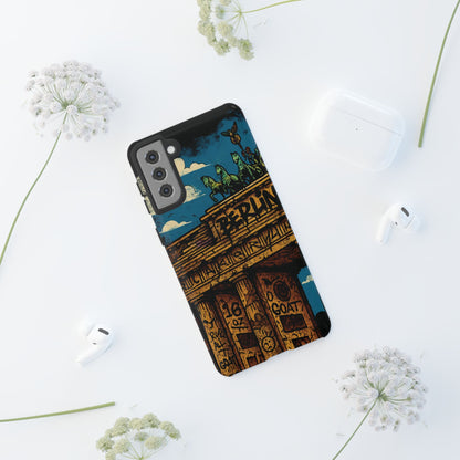 „Berlin Raw – Etui na telefon w stylu ulicznym z Bramą Brandenburską w stylu graffiti”