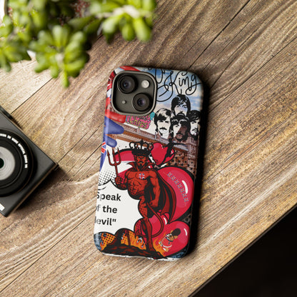 “Speak of the Devil” – Britpop meets Prince of Hell Phone Case