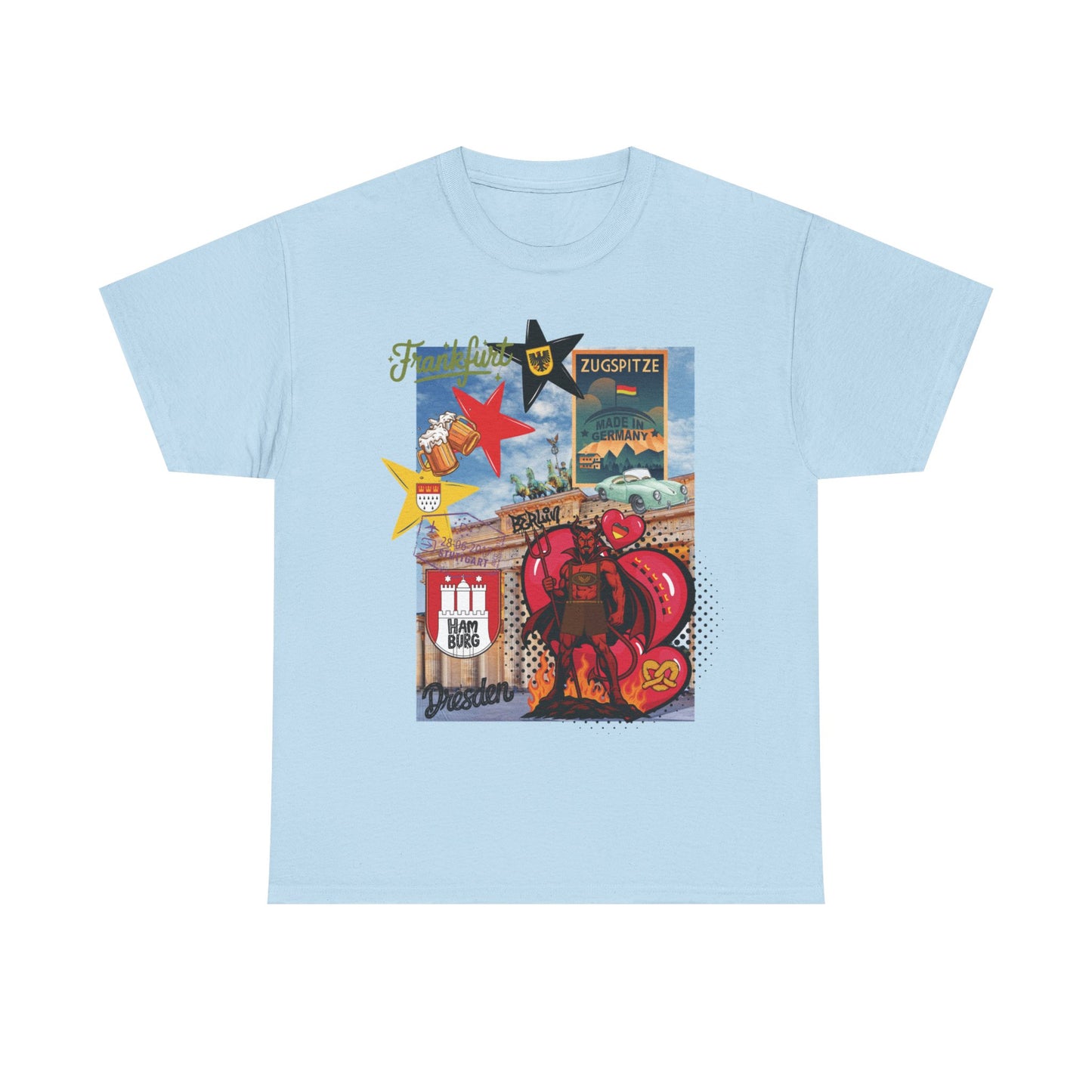 „Deutschland Pop-Art Collage – Urban Street Style T-Shirt“