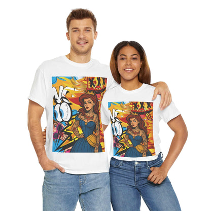 "„Inked Royalty – Schreib dein eigenes Märchen" Pop-Art T-Shirt Explosion