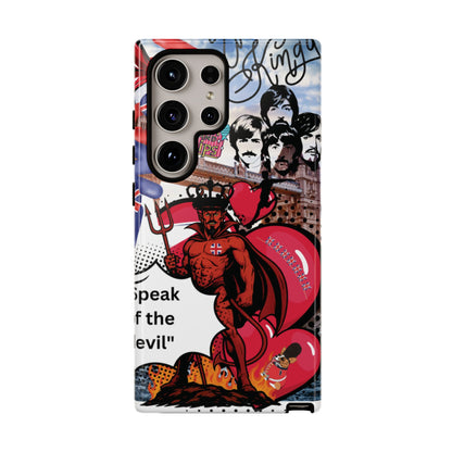 “Speak of the Devil” – Britpop meets Prince of Hell Phone Case