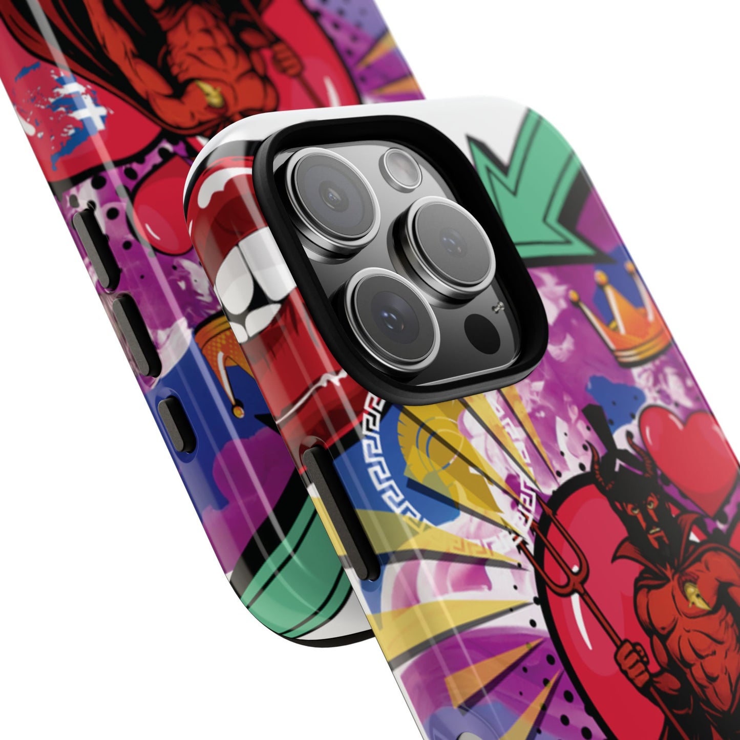 🔥 „To jest Sparta!” – Etui na telefon Pop Art Devil