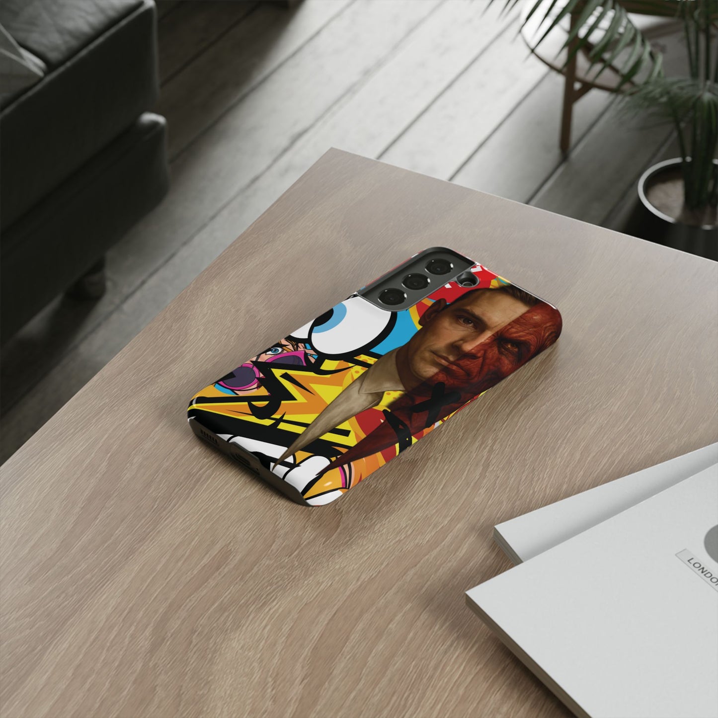 "Between Madness &amp; Temptation" – Devilishly good Pop Art phone case