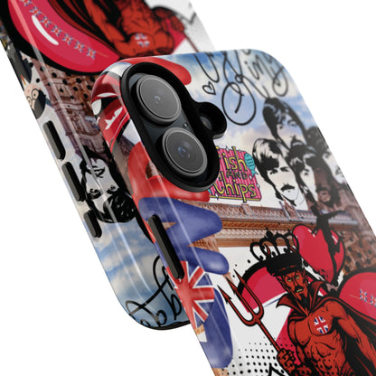 “Speak of the Devil” – Britpop meets Prince of Hell Phone Case