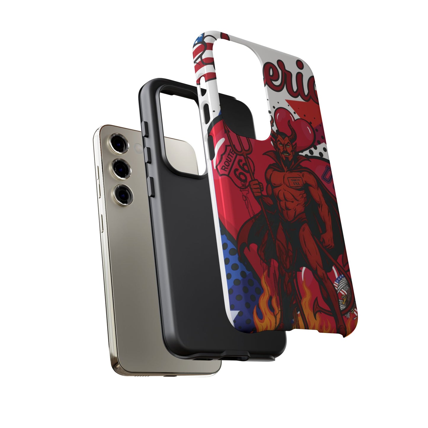 "From Hell with Love - Made in USA" phone case straight from hell
