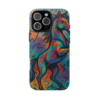 „Horse Power – Graffiti Horse Street Art Design”