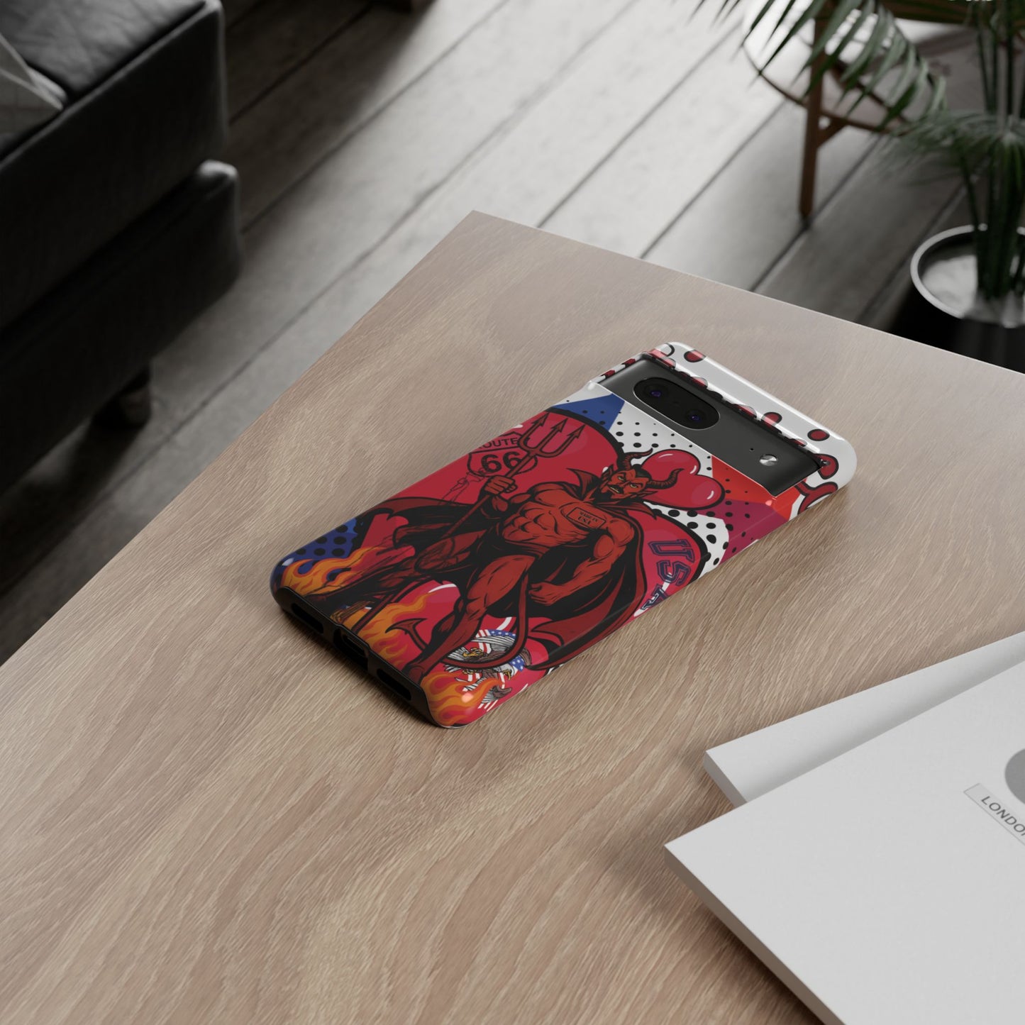 "From Hell with Love - Made in USA" phone case straight from hell