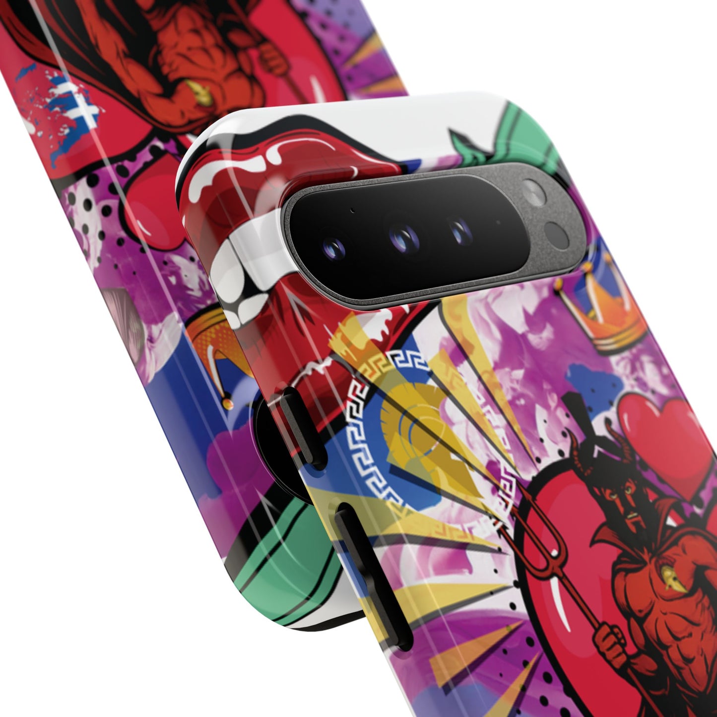🔥 „To jest Sparta!” – Etui na telefon Pop Art Devil