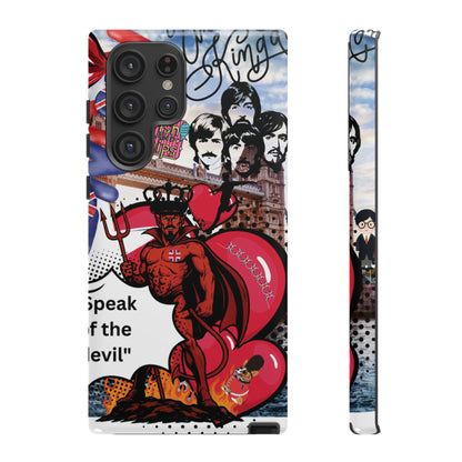 “Speak of the Devil” – Britpop meets Prince of Hell Phone Case
