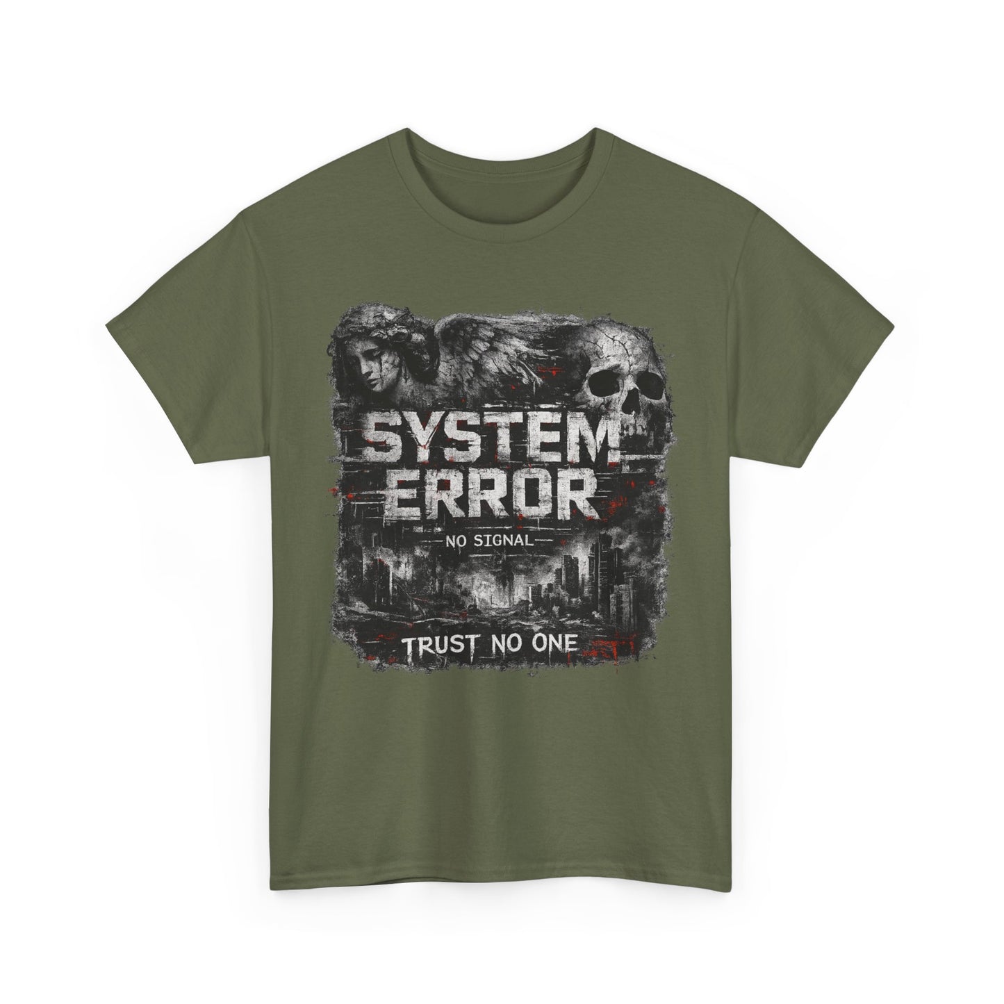 System Error T-Shirt – No Signal | Trust No One | Cyberpunk Streetwear