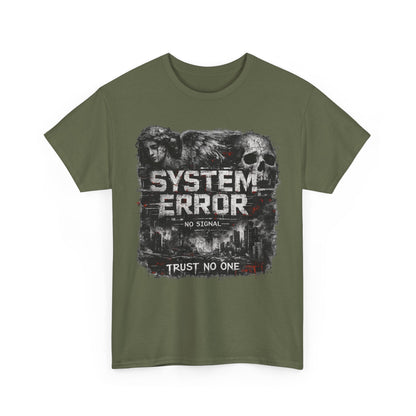 System Error T-Shirt – No Signal | Trust No One | Cyberpunk Streetwear