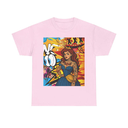 "„Inked Royalty – Schreib dein eigenes Märchen" Pop-Art T-Shirt Explosion