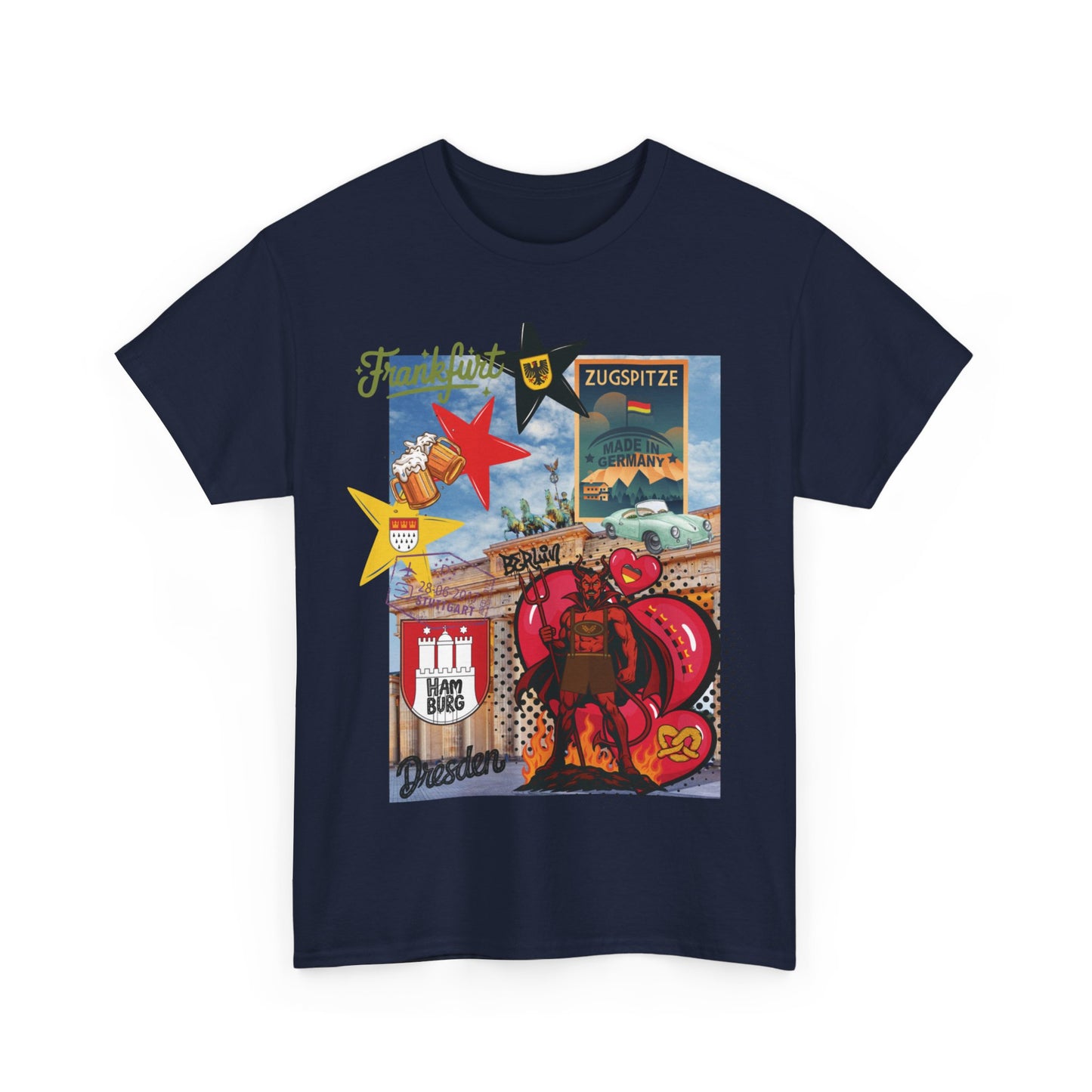 „Deutschland Pop-Art Collage – Urban Street Style T-Shirt“
