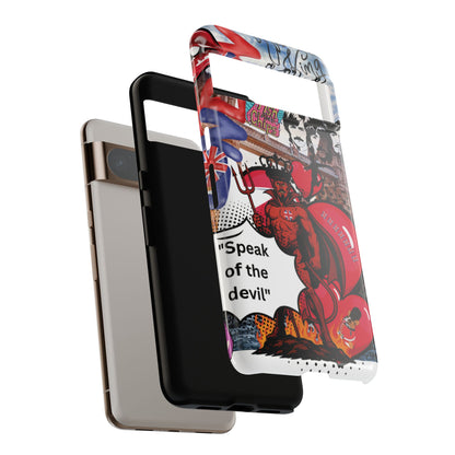 “Speak of the Devil” – Britpop meets Prince of Hell Phone Case