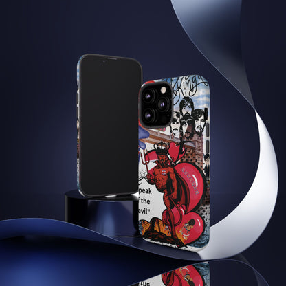 “Speak of the Devil” – Britpop meets Prince of Hell Phone Case