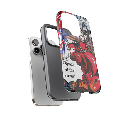 “Speak of the Devil” – Britpop meets Prince of Hell Phone Case