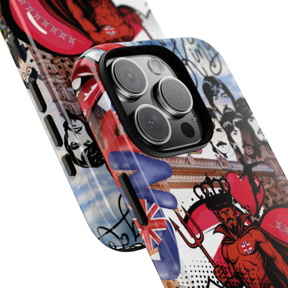 “Speak of the Devil” – Britpop meets Prince of Hell Phone Case