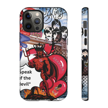 “Speak of the Devil” – Britpop meets Prince of Hell Phone Case