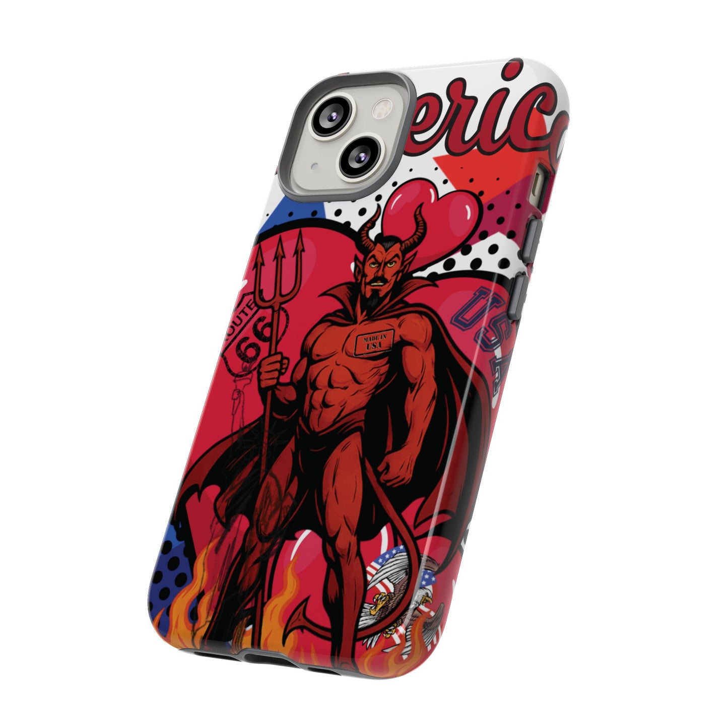 "From Hell with Love - Made in USA" phone case straight from hell