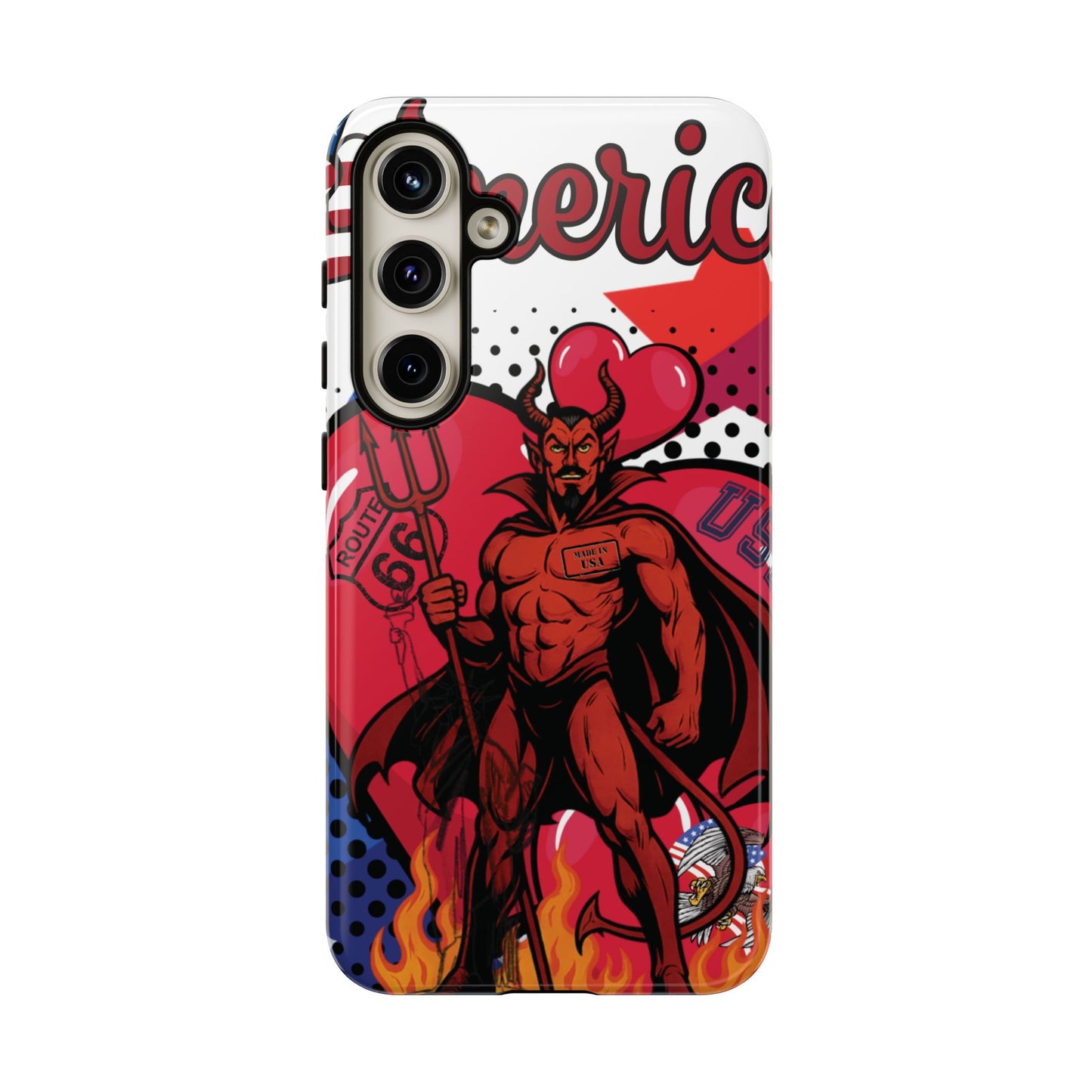 "From Hell with Love - Made in USA" phone case straight from hell