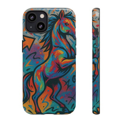 „Horse Power – Graffiti Horse Street Art Design”