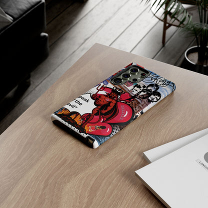 “Speak of the Devil” – Britpop meets Prince of Hell Phone Case