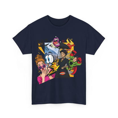 Cartoon Chaos – Pop Art T-Shirt
