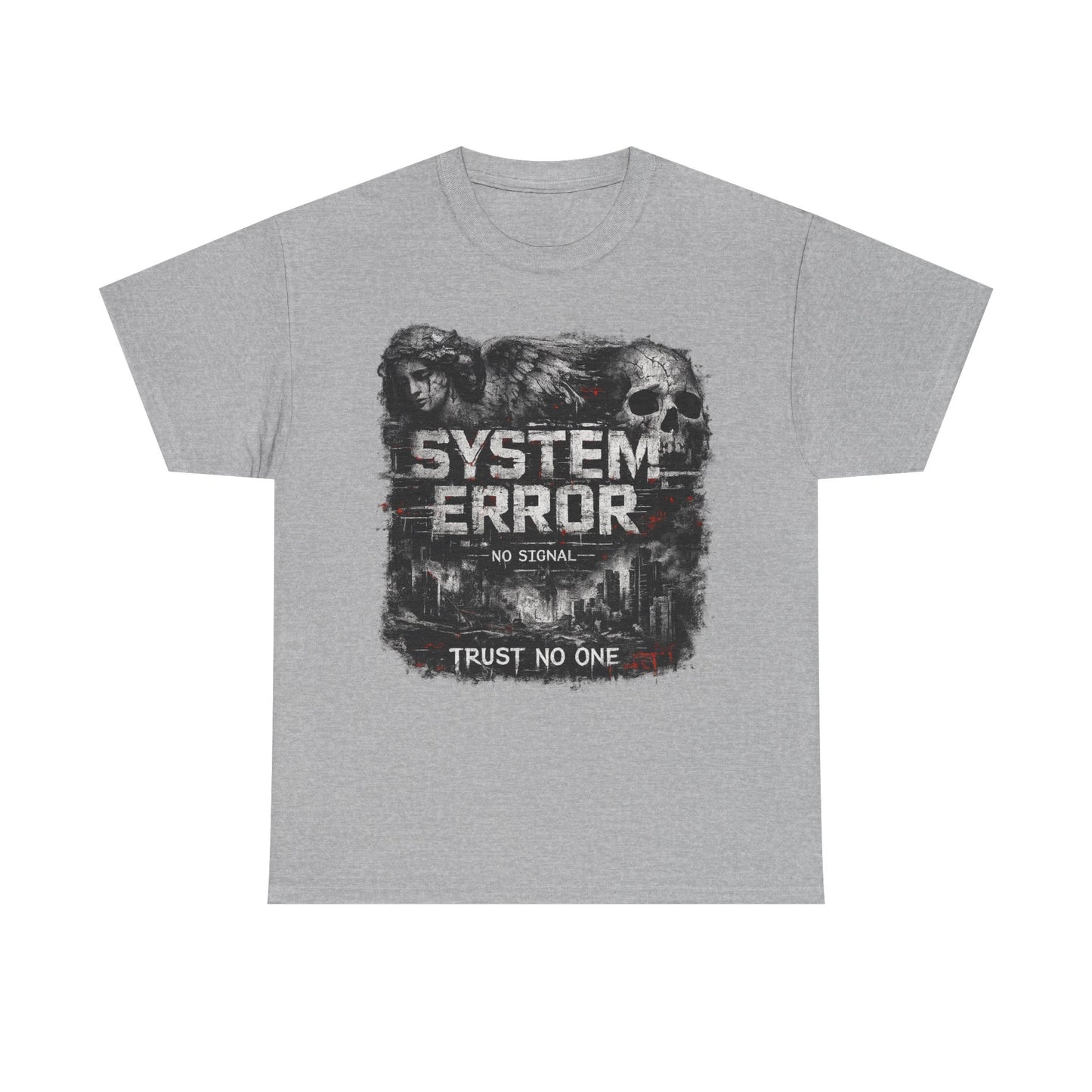 System Error T-Shirt – No Signal | Trust No One | Cyberpunk Streetwear