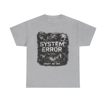 System Error T-Shirt – No Signal | Trust No One | Cyberpunk Streetwear