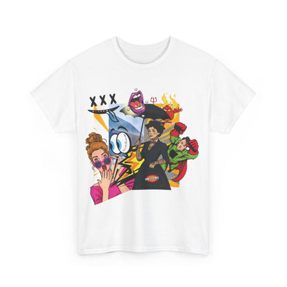 Cartoon Chaos – Pop Art T-Shirt