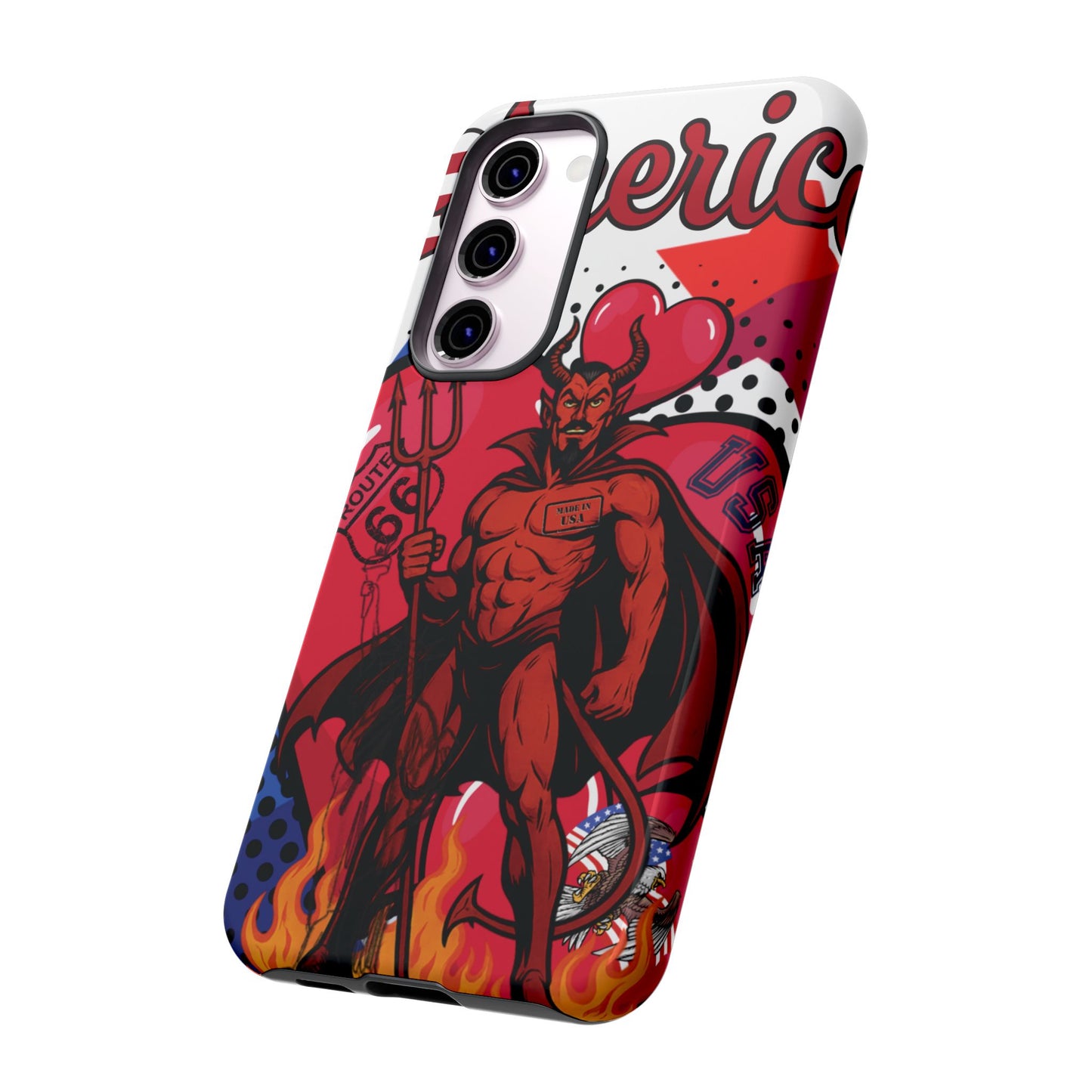 "From Hell with Love - Made in USA" phone case straight from hell