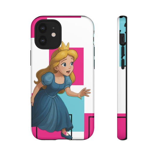 "Verwunschene Prinzessin – Handyhülle im Märchen-Farbige-Formen Look"