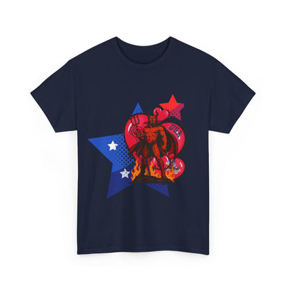 "Inferno Patriot" – USA Pop Art Streetwear T-Shirt