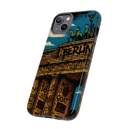„Berlin Raw – Etui na telefon w stylu ulicznym z Bramą Brandenburską w stylu graffiti”