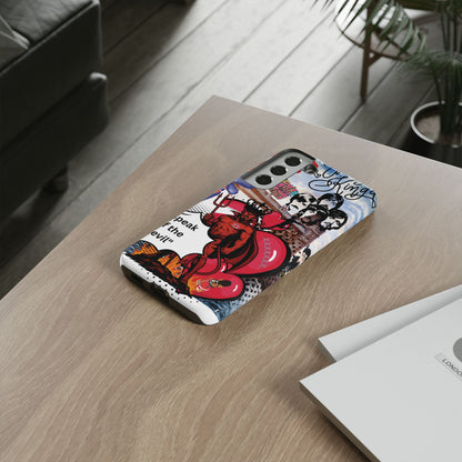“Speak of the Devil” – Britpop meets Prince of Hell Phone Case