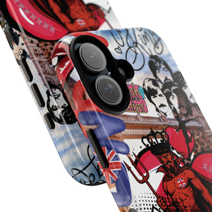 “Speak of the Devil” – Britpop meets Prince of Hell Phone Case