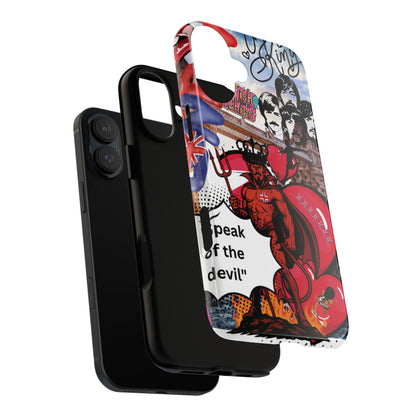 “Speak of the Devil” – Britpop meets Prince of Hell Phone Case