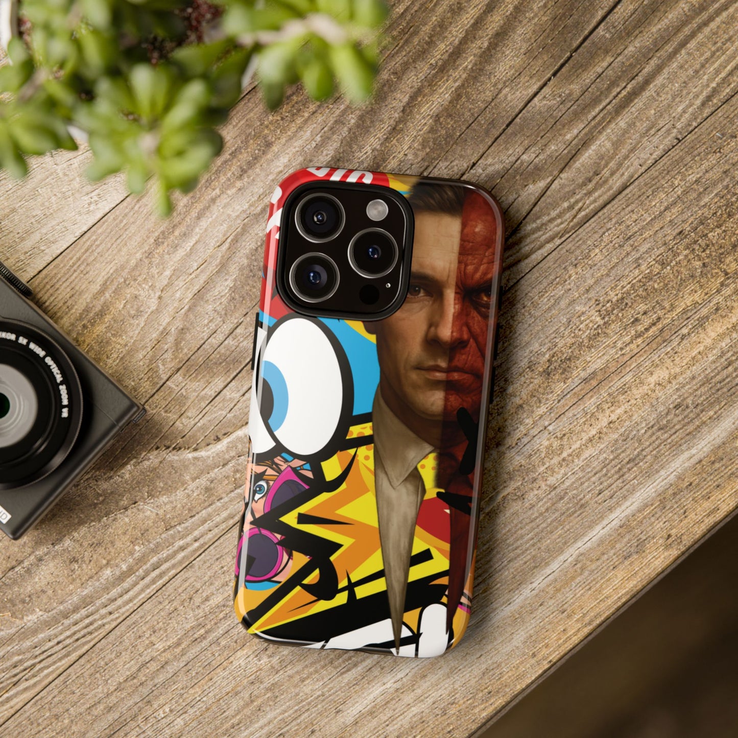 "Between Madness &amp; Temptation" – Devilishly good Pop Art phone case
