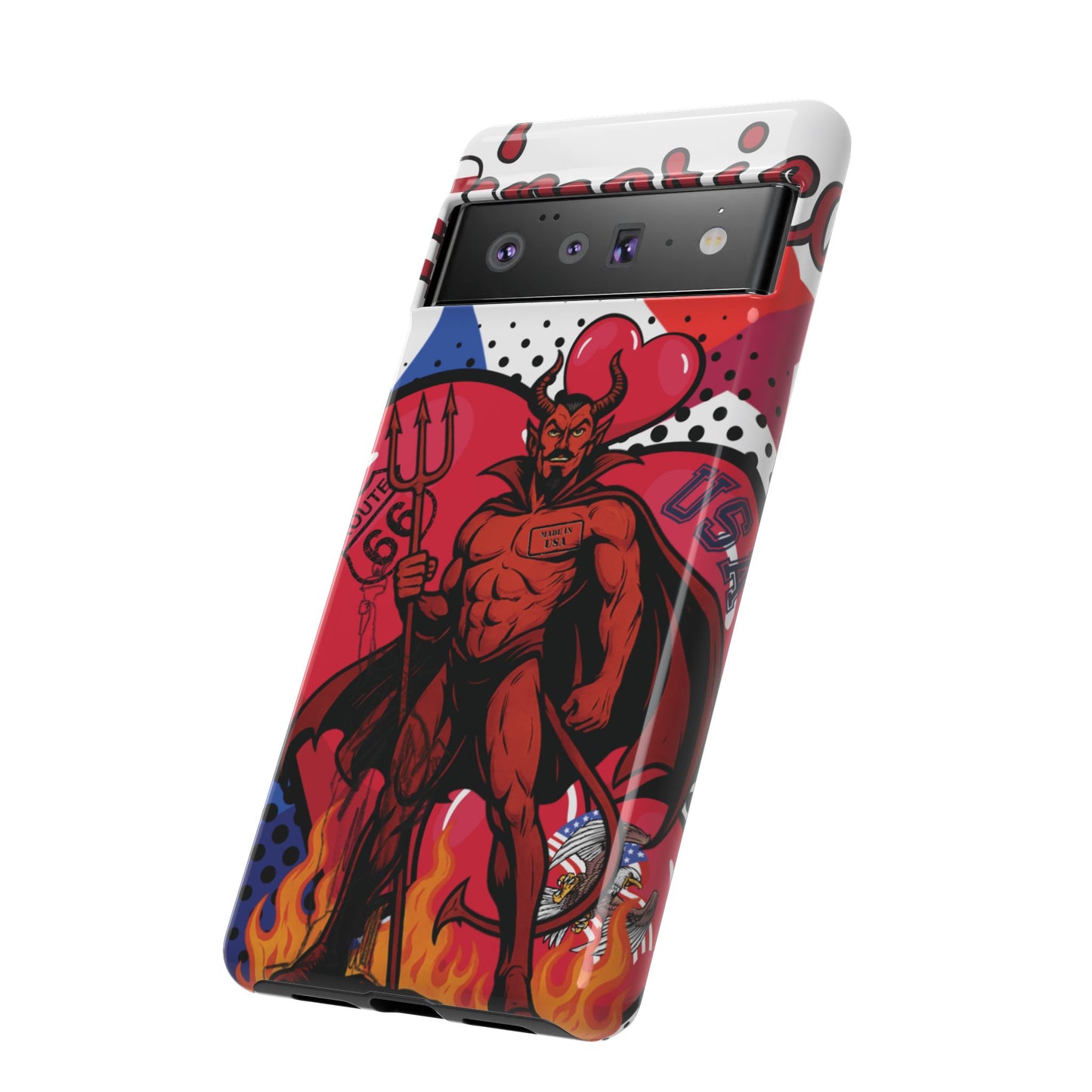 "From Hell with Love - Made in USA" phone case straight from hell