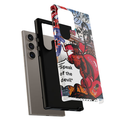“Speak of the Devil” – Britpop meets Prince of Hell Phone Case