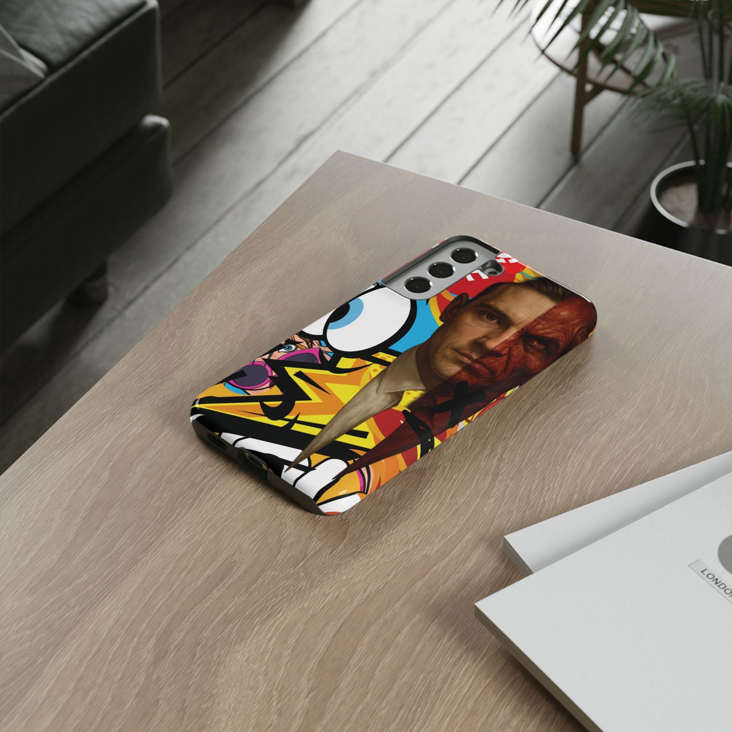 "Between Madness &amp; Temptation" – Devilishly good Pop Art phone case