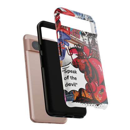 “Speak of the Devil” – Britpop meets Prince of Hell Phone Case
