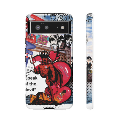 “Speak of the Devil” – Britpop meets Prince of Hell Phone Case